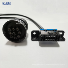 customization 9PIN Female To 16PIN Female OBD2 Extension Connector Cable 9Pin to OBD2 16Pin Diagnostic Tool for Truck